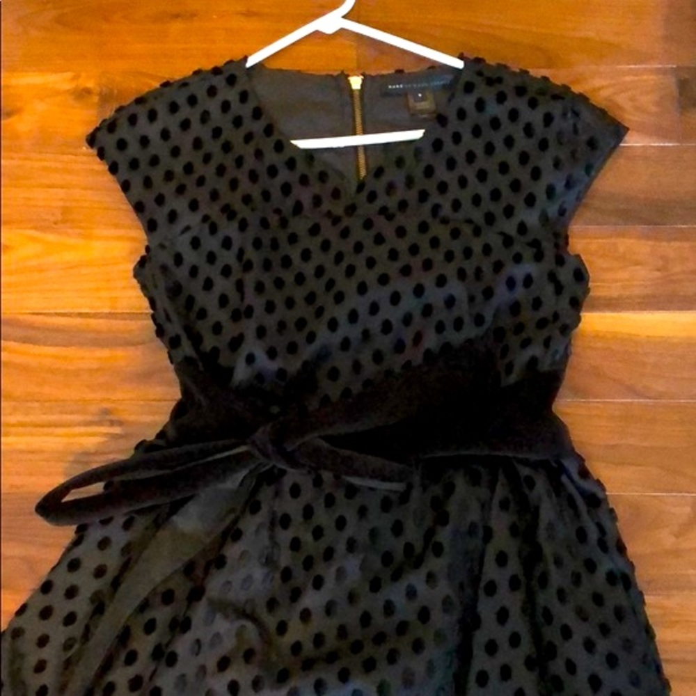 Marc by Marc flocked velvet dot dress - Picture 2 of 5